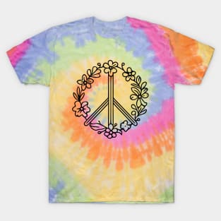 Floral Peace Sign T-Shirt